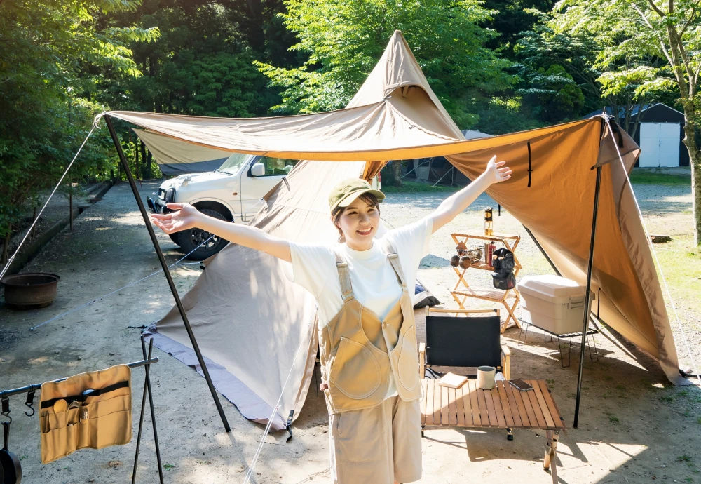 luxe pyramid tent